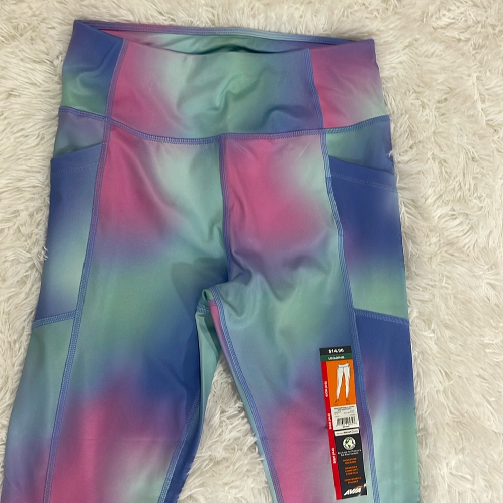 Avia rainbow leggings size small